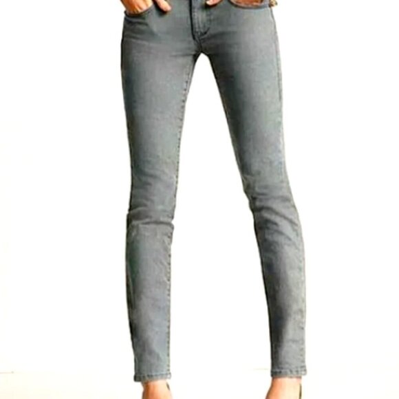 CAbi Bree Jeans Style 326 Graphite Gray Denim Stretch Skinny Sz 8 #59D - Picture 1 of 10